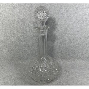 Vintage Imperial Glass Decanter Daisy and Button‎ 505 Bellaire 197 Stopper Clear